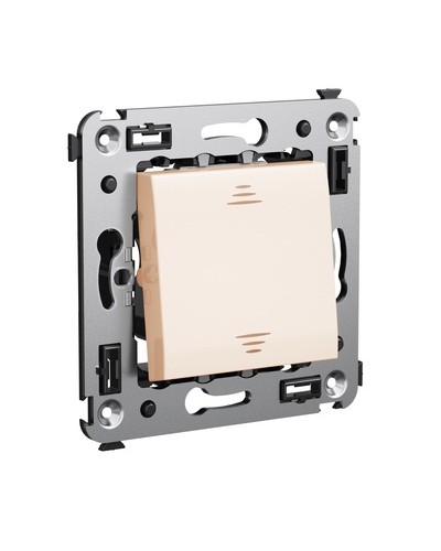Инвертор одноклавишный в стену, Avanti, Ванильная дымка DKC 4405123 в Домодедово Аксессуары для стоек и шкафов Pintop.ru