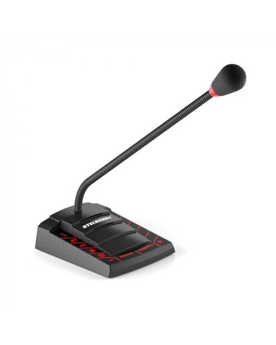 Пульт громкого оповещения STELBERRY F-702 в Домодедово Микрофонные консоли и микрофоны Pintop.ru