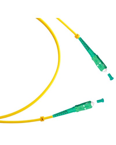 Шнур оптический simplex SC/APC-SC/APC 9/125 sm 7м LSZH Cabeus FOP(s)-9-SC/APC-SC/APC-7m в Домодедово Патч-корды оптические Pintop.ru