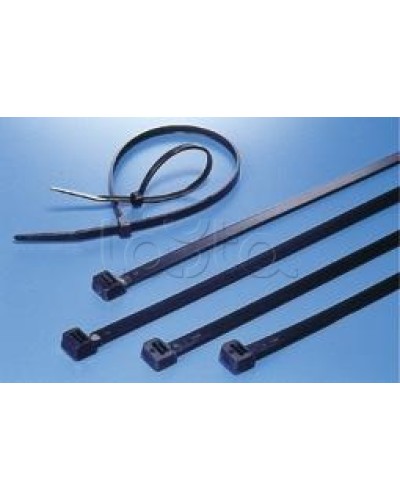Хомут-стяжка нейлоновый, неоткрывающийся, 250х3.6 мм, черные Hyperline GT-250IBC (100 шт/уп) в Домодедово Стяжки-хомуты Pintop.ru