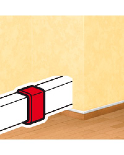 Накладка на стык DLPlus 60х16/20 белый Legrand (033608) в Домодедово Аксессуары для кабель-канала Pintop.ru