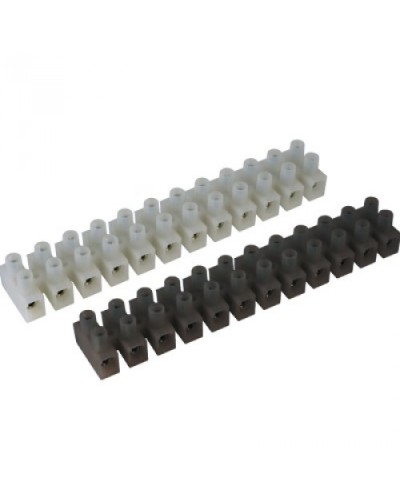 Клемник полипропилен черный, 12р,450V, 24A, 2.5мм.кв DKC 43112PL/R в Домодедово Клеммные колодки Pintop.ru