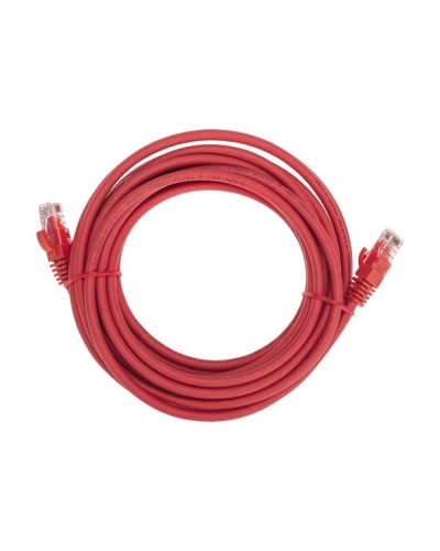 Патч-корд U/UTP, CAT 6, RJ45-RJ45, 26AWG, LSZH, красный, 5м REXANT 02-0293-5 в Домодедово Патчкорды (медные) Pintop.ru