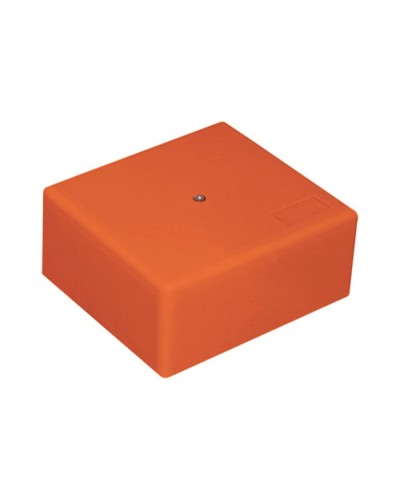 MB75 Коробка огн. E-110,о/п 75х75х40, с гладкими стенками,без галогена, заземление, IP41, 8P, (1,5-2,5 мм2), цвет оранж в Домодедово Распределительные коробки Pintop.ru