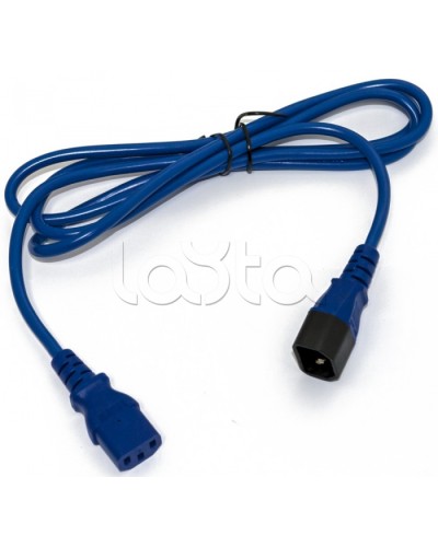 Кабель питания монитор-компьютер Hyperline PWC-IEC13-IEC14-3.0-BL в Домодедово Патч-корды и пигтейлы Pintop.ru