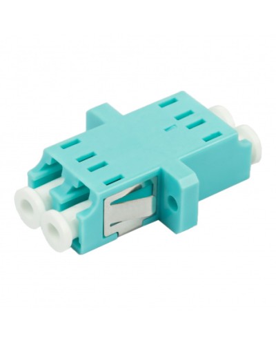 Адаптер оптический проходной LC-LC, OM3, дуплекс (duplex), бирюзовый Datarex DR-541123 в Домодедово Коммутационные изделия Pintop.ru