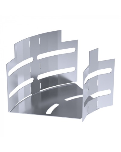 Угол горизонтальный изменяемый 0-45 градусов Стандарт INOX (AISI 316) 100х80 Промрукав (PR16.3615) в Домодедово Аксессуары для лотков Pintop.ru