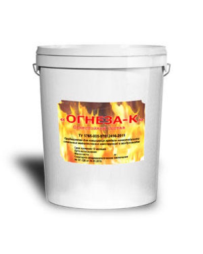 Компонент системы конструктивной защиты для воздуховодов огнестойкий клеевой состав Огнеза «ОГНЕЗА-К», ведро 30 кг. в Домодедово Дополнительное оборудование пожаротушения Pintop.ru
