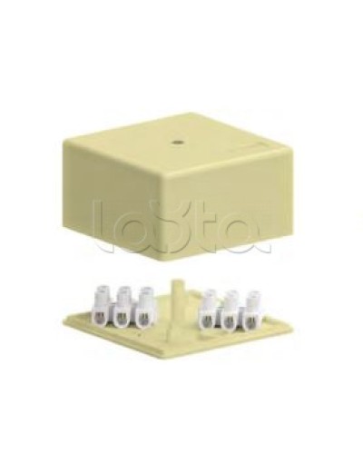 SD4 Коробка распределительная для о/п, 140x75x40мм без галогена (белый) Экопласт (72933HF) в Домодедово Распределительные коробки Pintop.ru