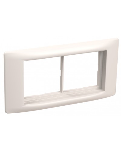 Рамка и суппорт для кабель-канала Праймер на 4 модуля, 60 мм белый IEK (CKK-40D-RSU4-060-K01) в Домодедово Распределительные коробки Pintop.ru