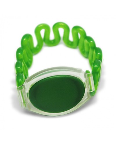 Браслет TS пружинный (зеленый) Tantos EM-Marine в Домодедово Оптовые идентификаторы Pintop.ru