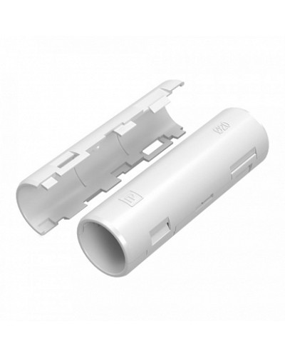 Муфта разборная d20 мм белая (70шт/840шт уп/кор) Промрукав (PR13.0418) в Домодедово Повороты, муфты, тройники Pintop.ru