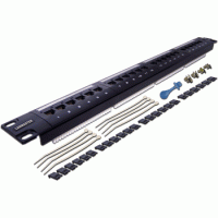 Патч-панель 19", 1U, 24 порта RJ-45 LANMASTER LAN-PPL24U6