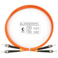 Шнур оптический duplex ST-ST 62,5/125 mm 1,5м LSZH Cabeus FOP-62-ST-ST-1,5m