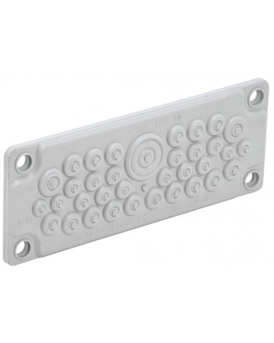 TITAN Ввод кабельный мембр. 35 отв. d=7-32мм IP65 серый IEK (TI-00D-MC-035-65) в Домодедово Аксессуары для стоек и шкафов Pintop.ru