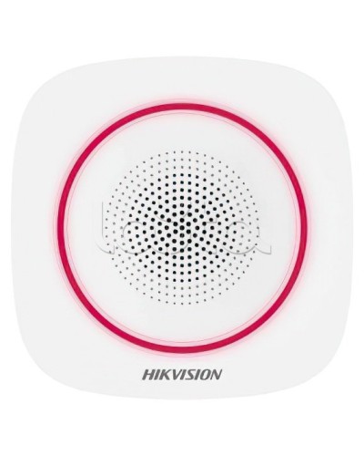 Беспроводной внутренний SIP-оповещатель Hikvision AX PRO DS-PS1-II-WE(RU) (Red Indicator) в Домодедово Оповещатели Pintop.ru