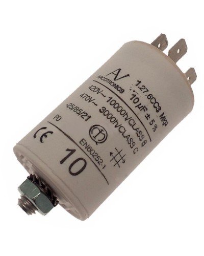 Конденсатор 10 мкФ с гибкими выводами для приводов CAME ATI CAME 119RIR295 в Домодедово Запчасти для шлагбаумов и автоматики Pintop.ru