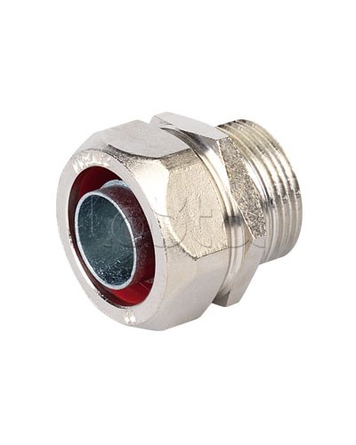 Муфта металлорукав-коробка, ф10мм, IP40/IP44/IP66/IP67, М16х1,5 наружная резьба DKC (6014-1016) в Домодедово Повороты, муфты, тройники Pintop.ru