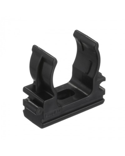 CF20G Держатель (клипса), без галогена, для труб D20мм, цвет чёрный (50 шт/упак) Экопласт (41720-50HF-BL) в Домодедово Держатели, клипсы, скобы Pintop.ru