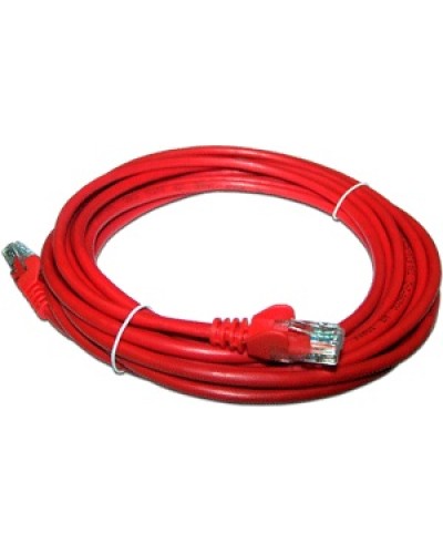 Патч-корд RJ45 - RJ45, 4 пары, UTP, категория 5е, 0.5 м, красный, LSZH LANMASTER LAN-PC45/U5E-0.5-RD в Домодедово Патч-корды и пигтейлы Pintop.ru