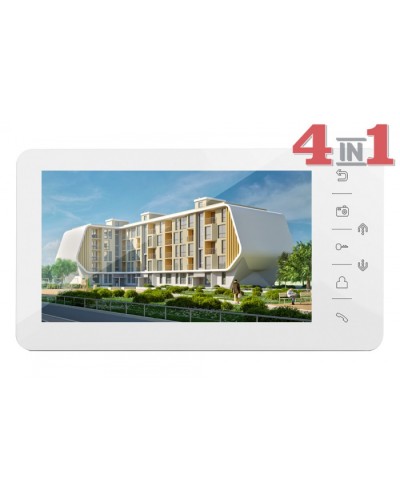 Монитор цветного видеодомофона Tantos Prime HD (White) VZ в Домодедово Абонентские видеоустройства Pintop.ru