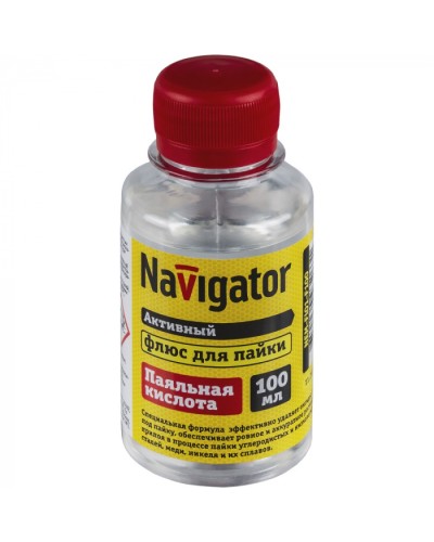 Флюс Navigator 93 263 NEM-Fl01-F100 (паяльная кислота, 100 мл) в Домодедово Аксессуары для кабель-канала Pintop.ru