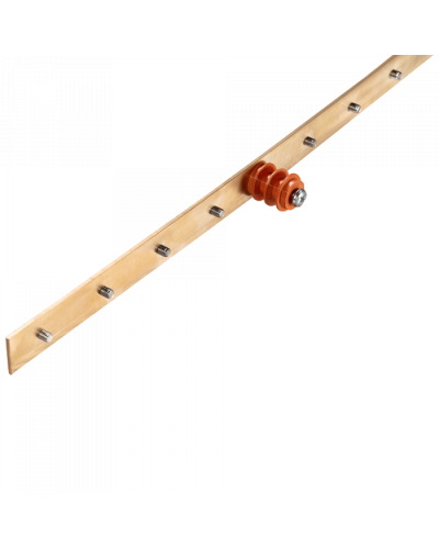 Шина заземления вертикальная, медная 1900х25х3 мм, 34 контакта TWT (TWT-EBARV-42U-25x3/34) в Домодедово Аксессуары для стоек и шкафов Pintop.ru