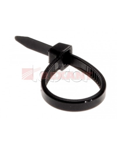 Хомут-стяжка нейлоновый 2.5х80 мм чёрный (100шт/уп) REXANT 07-0081 в Домодедово Стяжки-хомуты Pintop.ru