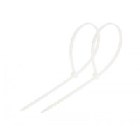 Стяжка нейлоновая неоткрывающаяся, безгалогенная (halogen free) 150x3.5мм, белая (100 шт)