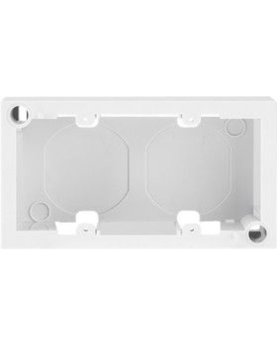 Короб накладной для лицевых панелей 80х150 под 4 модуля 45х22,5 Mosaic 03-0127 в Домодедово Распределительные коробки Pintop.ru