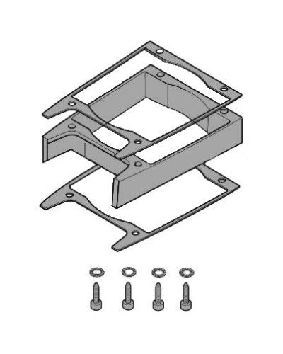 Удлинитель кожуха электродвигателя C-BXK, C-BXEK Came 119RICX043 в Домодедово Запчасти для шлагбаумов и автоматики Pintop.ru
