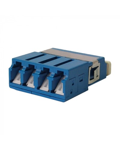 Адаптер оптический LC SM, со шторкой, корпус SC, квадро LANMASTER (LAN-4LCS/SH-AM-SM) в Домодедово Проходные адаптеры и розетки оптические Pintop.ru