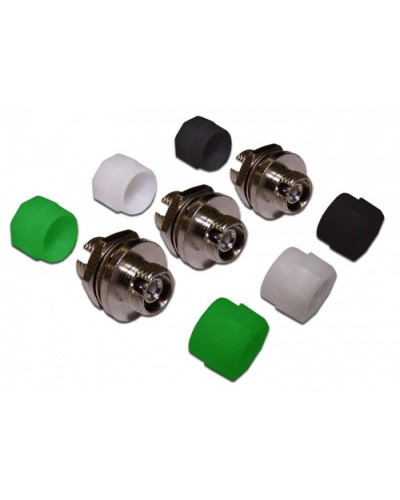 Адаптер оптический SC без фланцев, OM3, симплексный LANMASTER LAN-SC/NF-AM-OM3 в Домодедово Коннекторы Pintop.ru