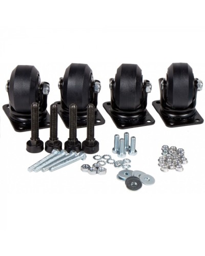 Комплект усиленных роликов и ножек для шкафов DCS LANMASTER (LAN-DC-CB-R+F-SET) в Домодедово Аксессуары для стоек и шкафов Pintop.ru