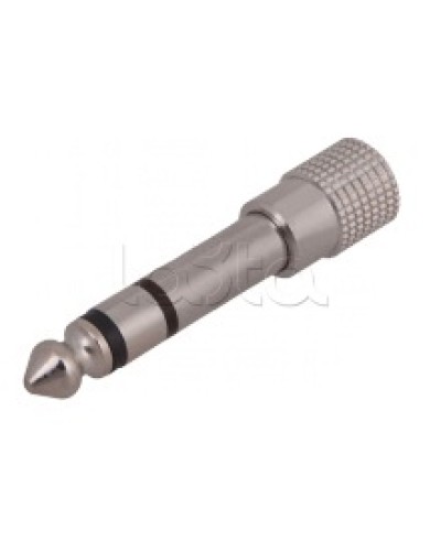 Переходник штекер 6.3мм стерео - гнездо 3.5мм стерео (металл) (50шт/уп) REXANT 14-0205 в Домодедово Коннекторы Pintop.ru