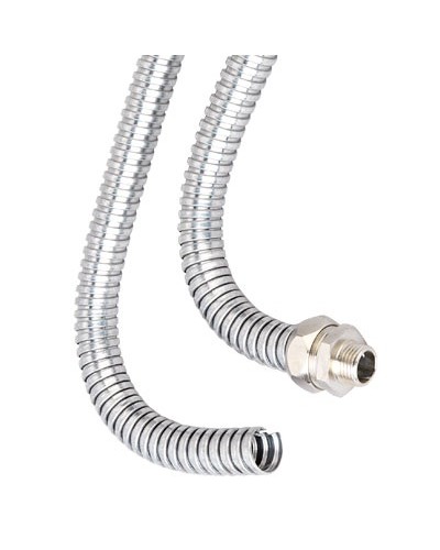 Металлорукав из оцинкованной стали DN 50мм, Dвн 50,5 мм, Dнар 54,5 мм, IP40, 25м DKC 667R5054 в Домодедово Металлорукав Pintop.ru