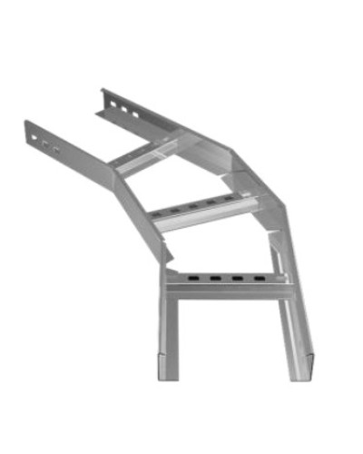 Угол горизонтальный 45° 400х100 (1,2) для лестничного лотка ПожТехКабель (650-321) в Домодедово Кабельные лотки Pintop.ru