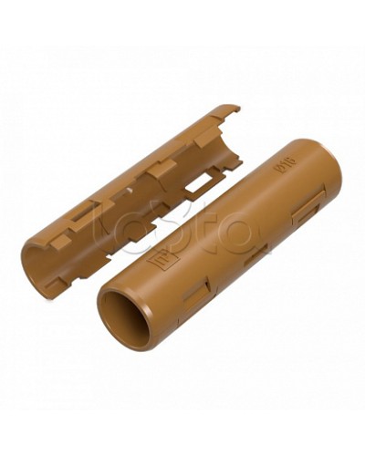 Муфта разборная d16 мм бук (100шт/1200шт уп/кор) Промрукав (PR13.0421) в Домодедово Повороты, муфты, тройники Pintop.ru