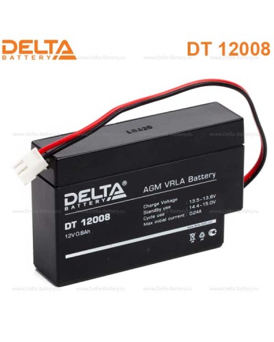 Аккумулятор свинцово-кислотный Delta DT 12008 Т13 в Домодедово Электротехническое оборудование Pintop.ru