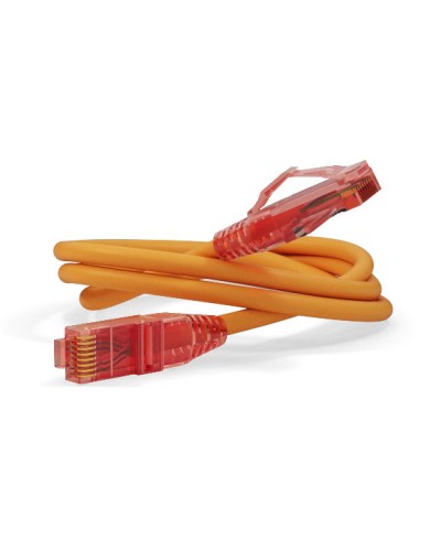 Патч-корд U/UTP Hyperline PC-LPM-UTP-RJ45-RJ45-C5e-5M-LSZH-OR в Домодедово Патчкорды (медные) Pintop.ru