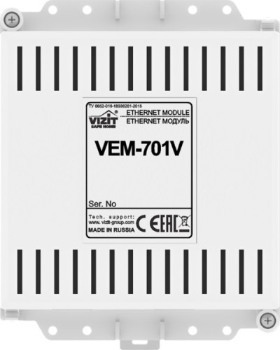 Ethernet модуль Vizit VEM-701V в Домодедово Аксессуары для многоабонентных систем Pintop.ru