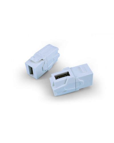 Вставка формата Keystone Jack Hyperline (KJ1-USB-VA2-WH) в Домодедово Кроссы оптические Pintop.ru