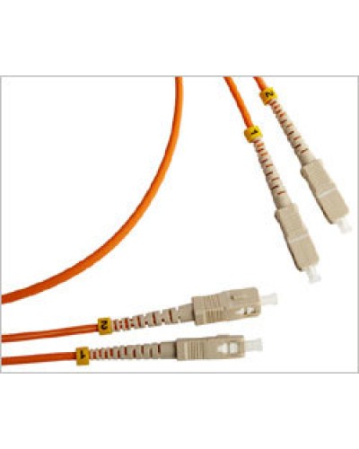 Патч-корд оптический LSZH, дуплексный, SC/PC-SC/PC, MM 50/125, 5м LANMASTER LAN-2SC-2SC/OM2-5.0 в Домодедово Патч-корды и пигтейлы Pintop.ru