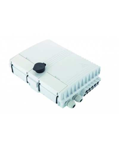 Бокс оптический настенный FTTx, IP65, 16 адаптеров, белый Eurolan (48P-00-16-65WT) в Домодедово Проходные адаптеры и розетки оптические Pintop.ru