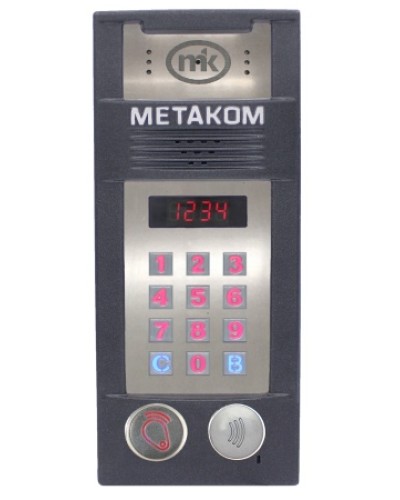 Многоабонентый антивандальный блок вызова со встроенной видеокамерой Метаком MК2018-RFMFСV в Домодедово Блоки вызова многоабонентные Pintop.ru
