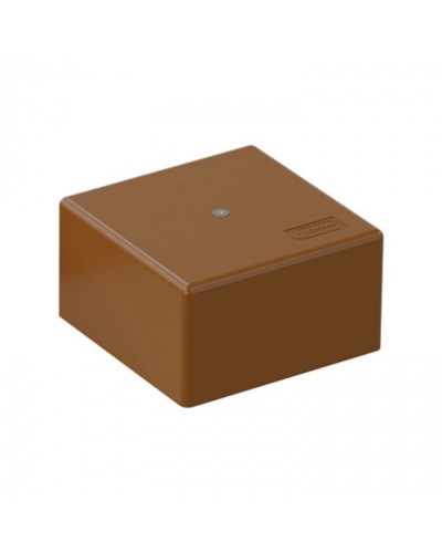 SD3 Коробка распределительная для о/п, для монтажного пистолета 75x75x40мм, 6 пар 10мм2, (корич.) Экопласт (72935B) в Домодедово Распределительные коробки Pintop.ru