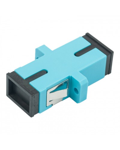 Адаптер оптический проходной SC-SC, OM3, симплекс (simplex), бирюзовый Datarex DR-540023 в Домодедово Коммутационные изделия Pintop.ru