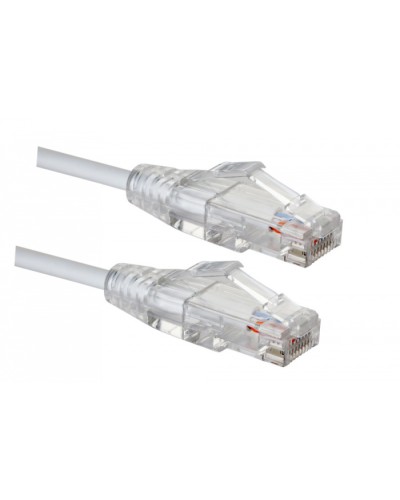 Коммутационный шнур категории 6 SLIM LINE, U/UTP, LSZH, T568B, 5 м, белый Eurolan (21S-U6-05WT) в Домодедово Патчкорды (медные) Pintop.ru