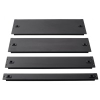Фальш-панель металлическая 19" 1U, быстросъемная, черная LANMASTER LAN-DC-TLMFP-1U