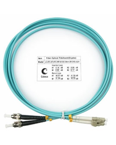 Шнур оптический duplex FOP-50-LC-ST-1,5m Cabeus в Домодедово Патч-корды и пигтейлы Pintop.ru